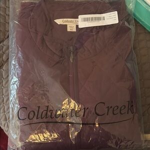 Coldwater Creek Burgandy Vest